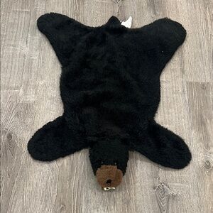 Carstens Plush Black Bear Kids Animal Rug Small